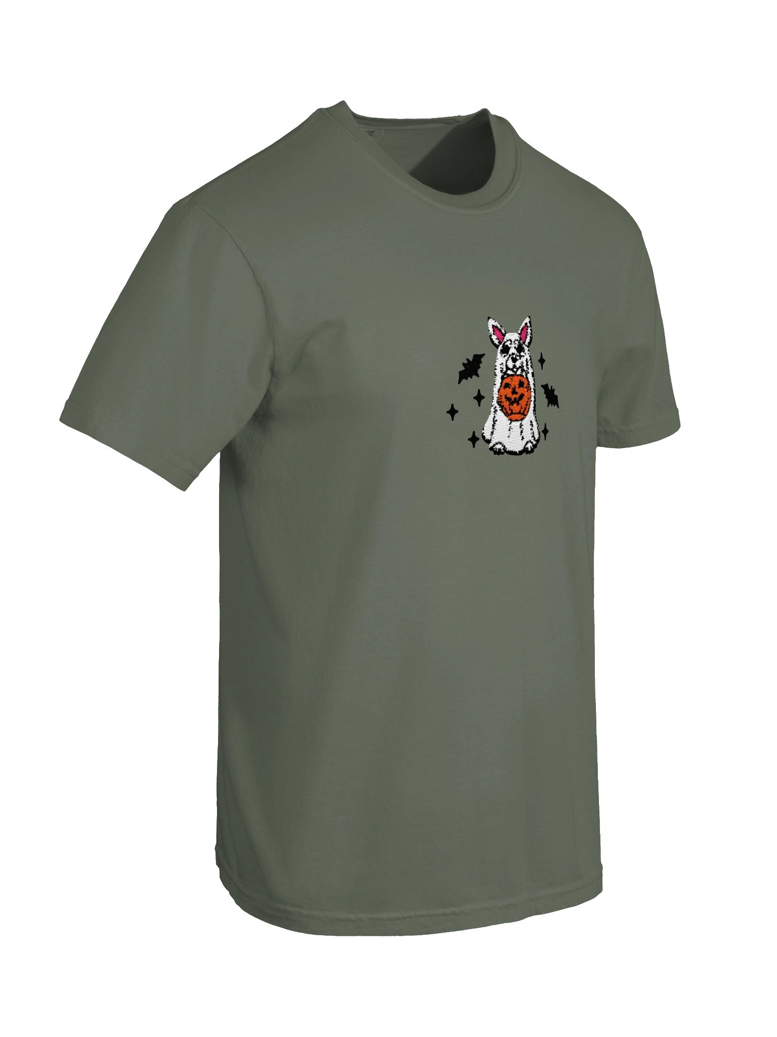 Halloween Chihuahua(White) Embroidered T-Shirt product image (14)