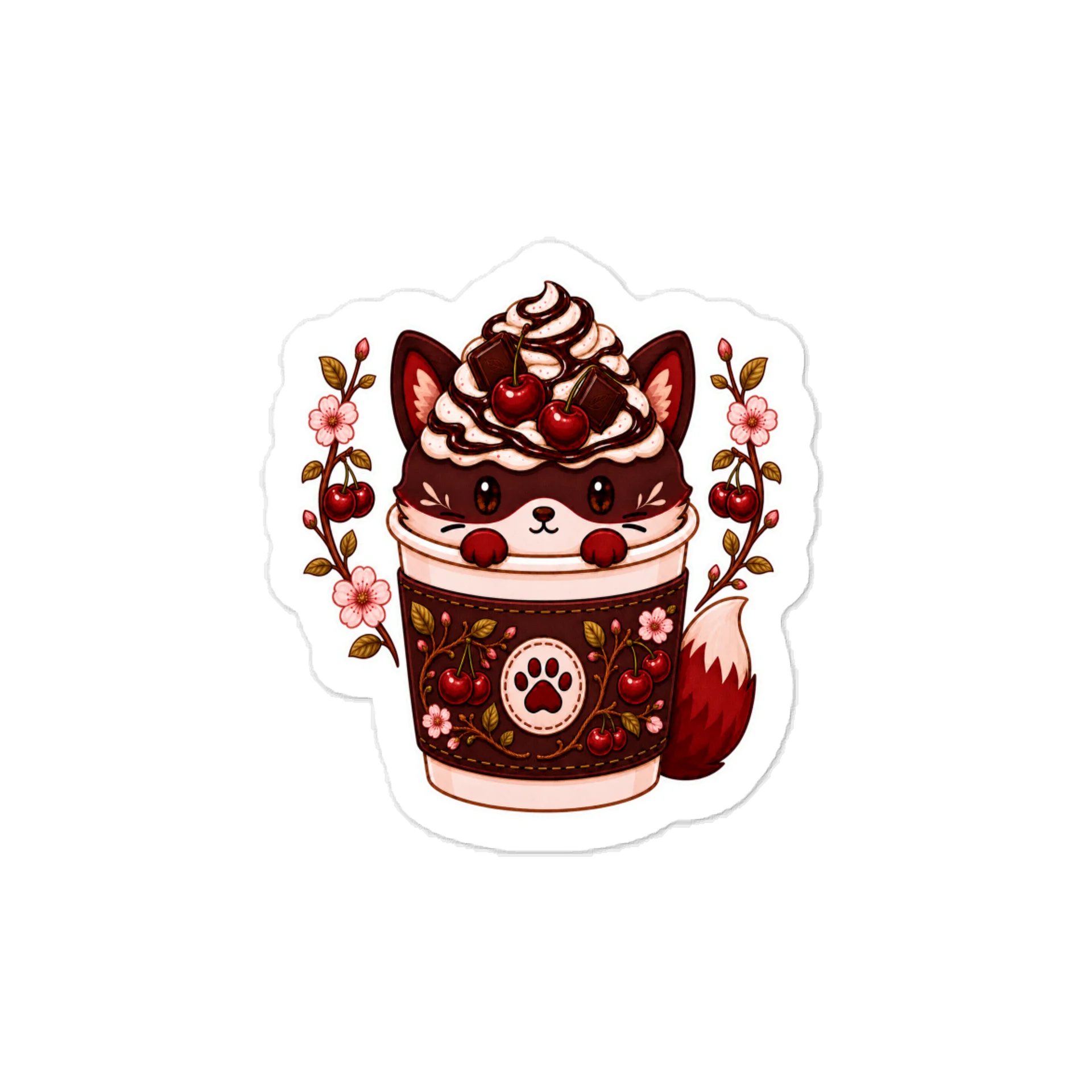 Fox Brew Sticker (Midnight Cherry) product image (1)