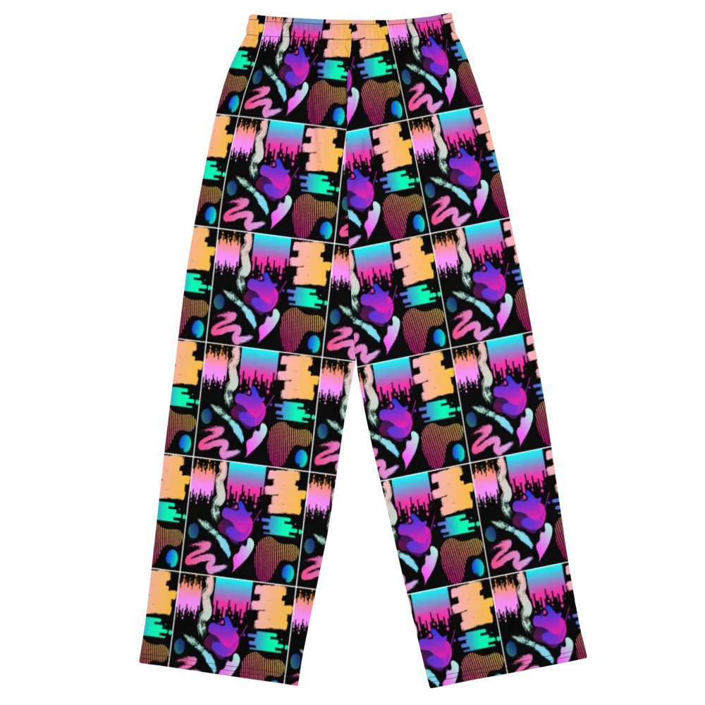 90's Pattern Unisex Wide Leg Pants | 90's Pattern Pants | 1990s Pattern product image (2)
