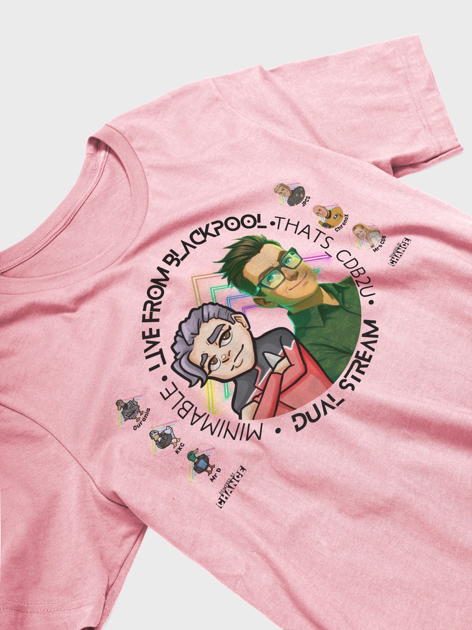 “Live in Blackpool” Duo Stream Tee Dark — Minimable x That’s_CDB2U Edition product image (3)