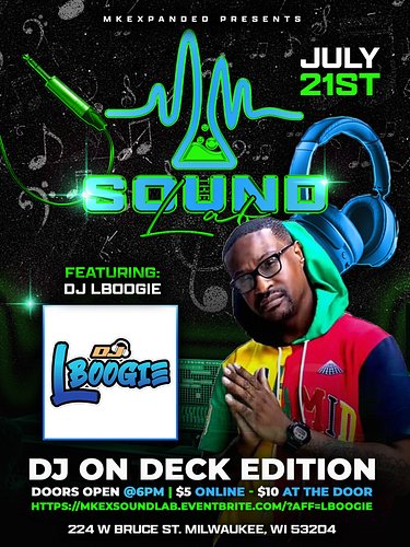 TONIGHT IS THE FIRST Sound Lab: DJs Edition! 🎧
Powered by @mkexpanded 
Here are a few details:

Date: Tuesday, July 21
Locati...