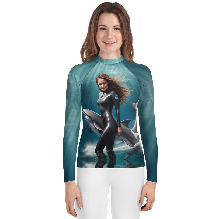 Youth Rash Guard in sea product image (1)
