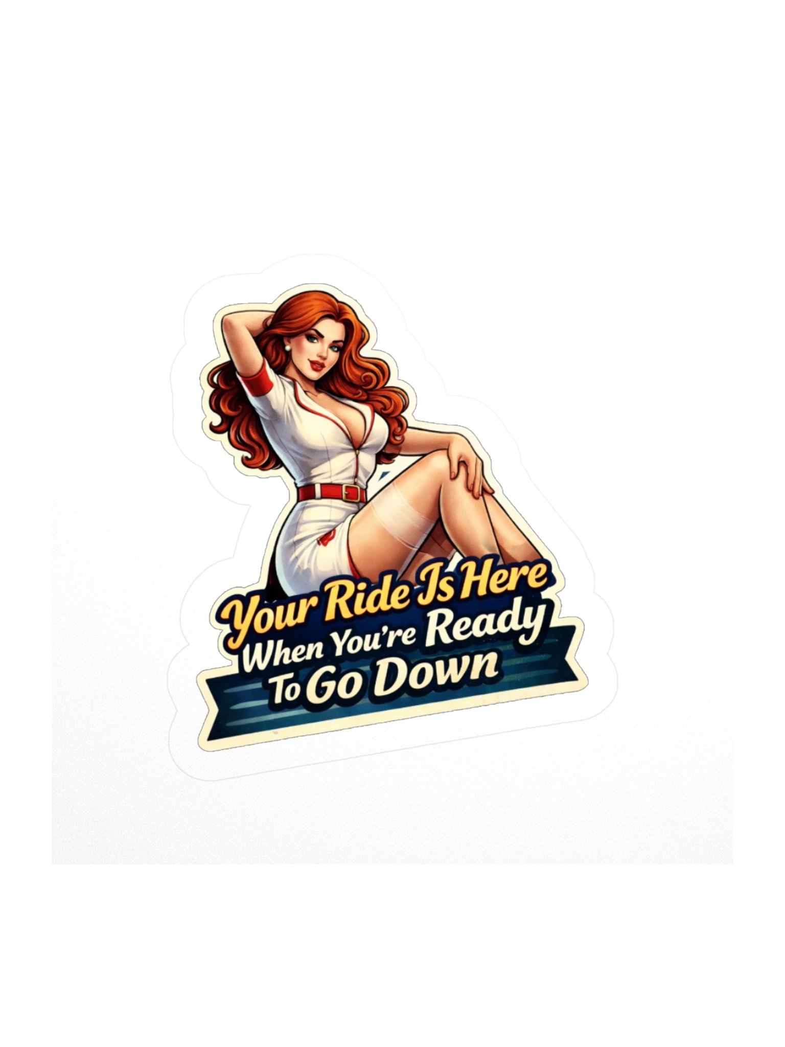 🚑 “Code Red Couture” – The Med_Kix Rescue Rebel Sticker product image (1)