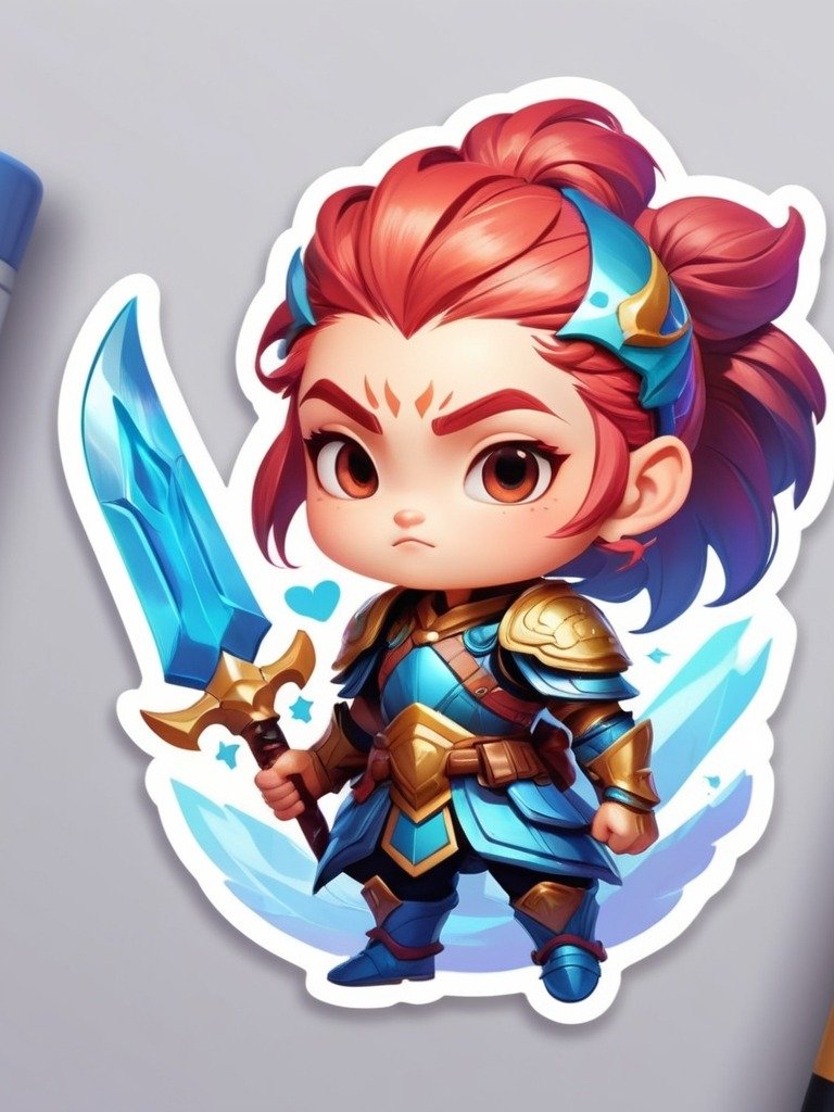 Chibi Warrior Set A - Pin Button Collection product image (3)