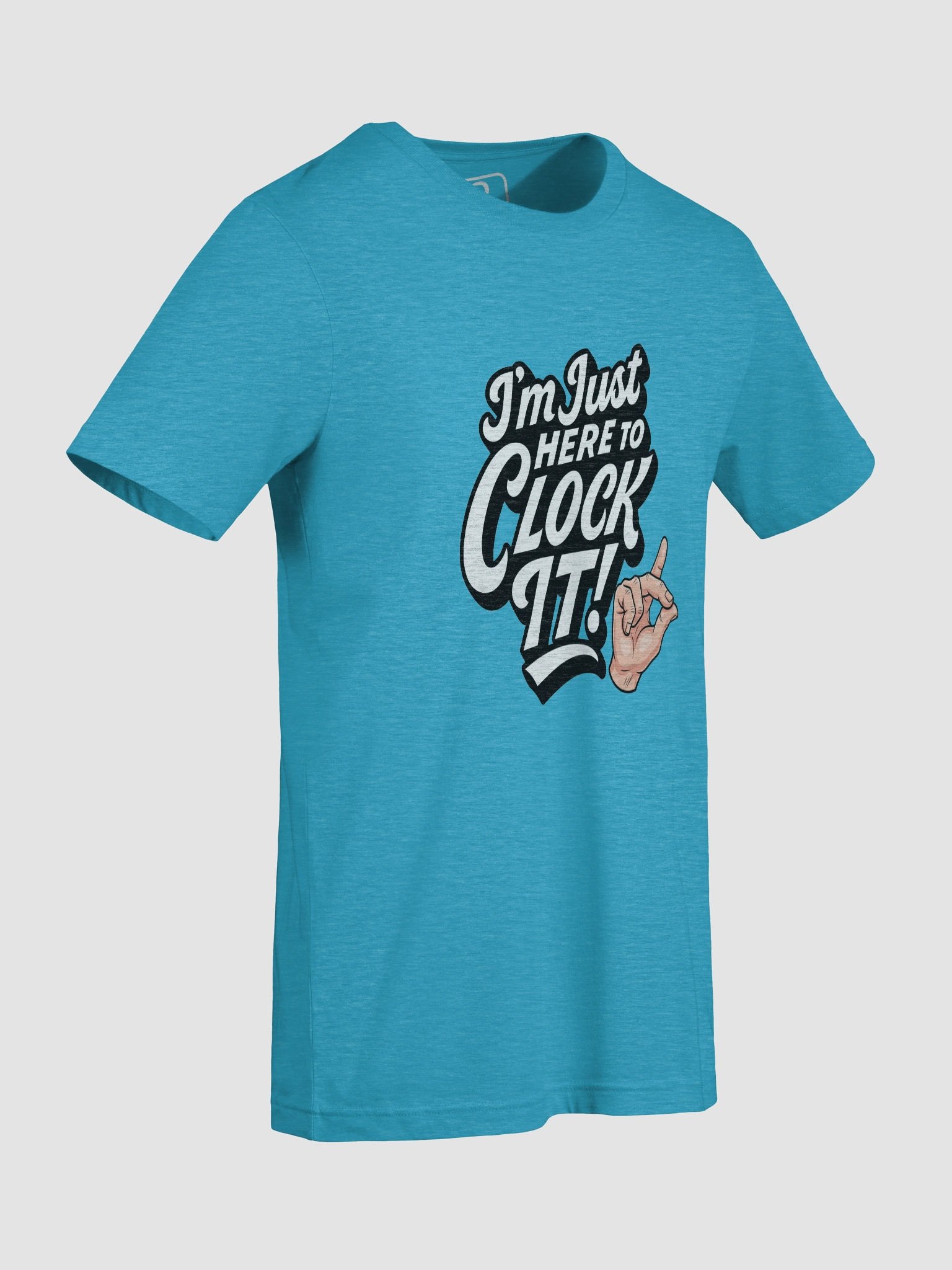 Im Just here to Clock It: TikTok Trend Unisex Tee product image (9)