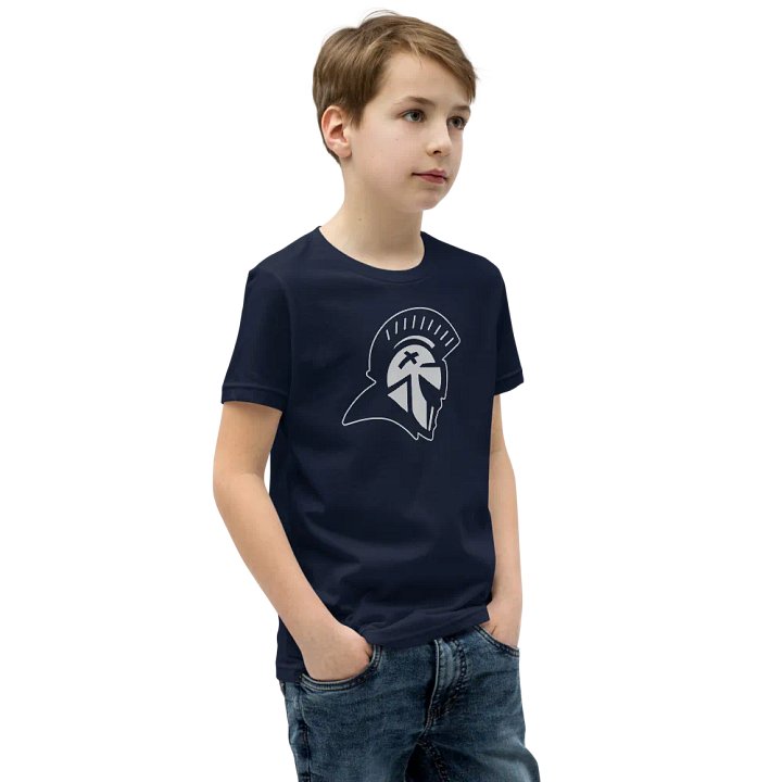 YOUTH - CRESTMONT WARRIOR T-SHIRT ON ATHLETIC NAVY product image (1)