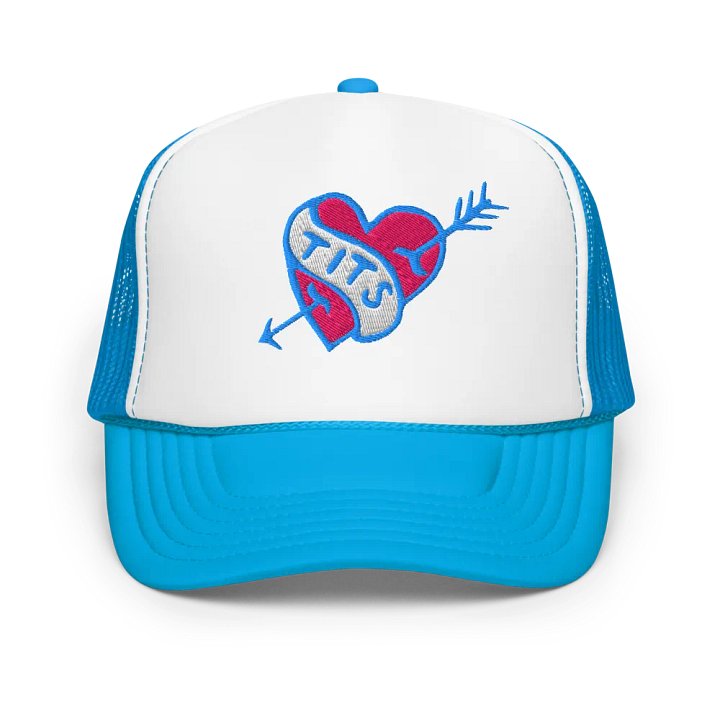 VINTAGE TITS Trucker Hat BLUE Variant product image (1)