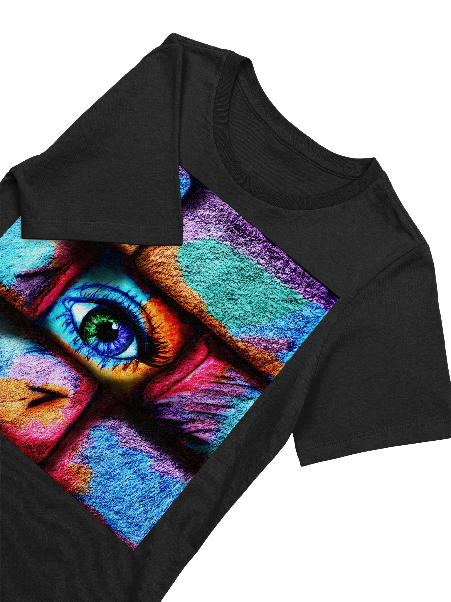 "Eye behind wall" T-Shirt. Women's Bella+Canvas Supersoft Relaxed-fit T-Shirt product image (3)