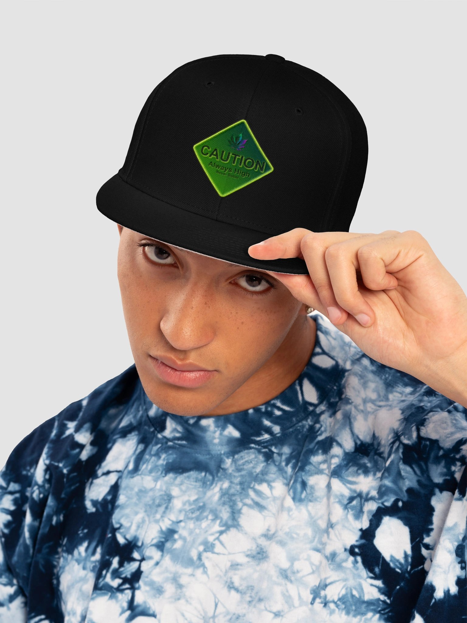Caution Series Snapback Cap product image (5)