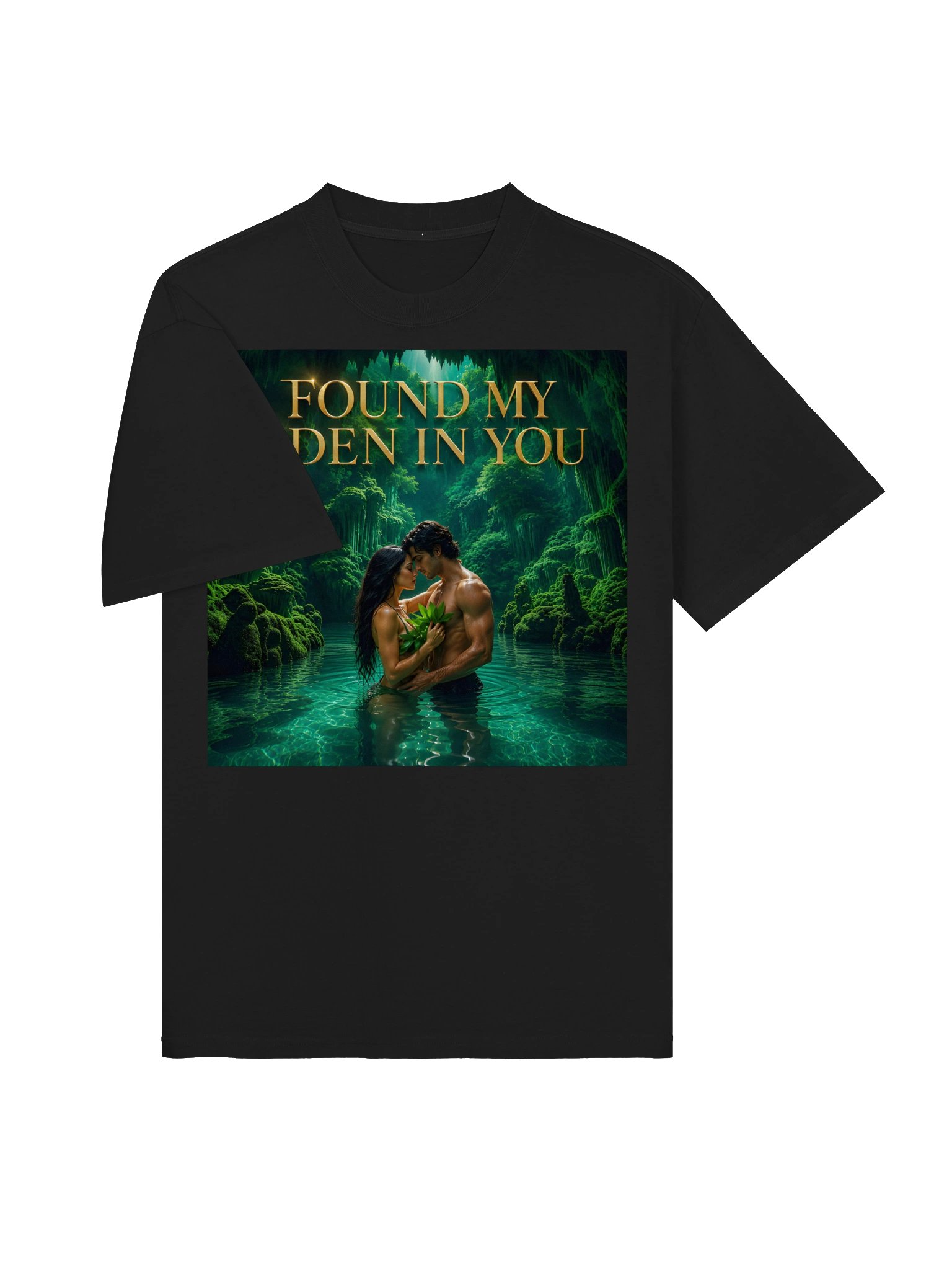 Found My Eden In You | Romantic Couple T-Shirt | Dark Paradise Garden Tee | Anniversary Gift For Him Her product image (3)