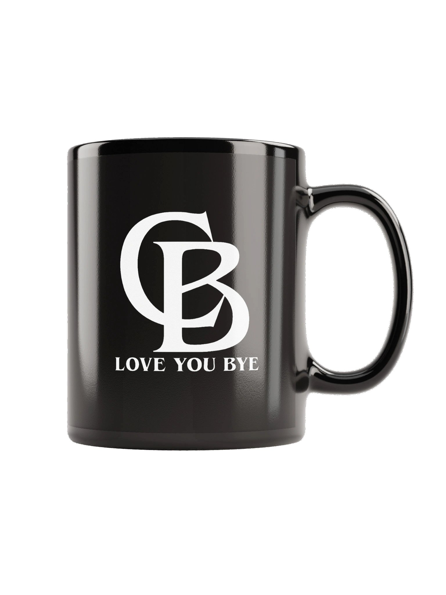 Love You Bye Black Glossy Mug product image (3)