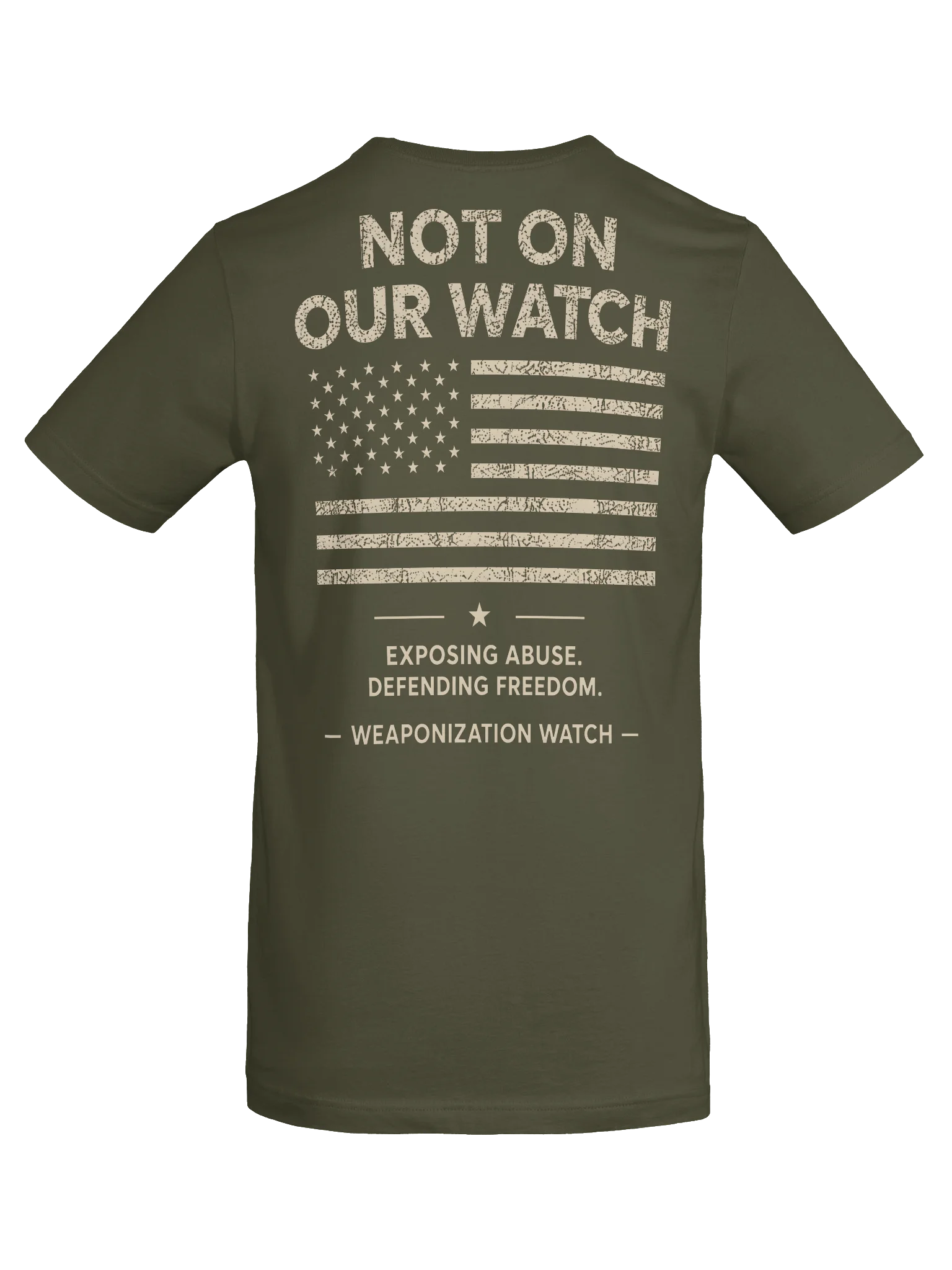WW “Not On Our Watch” Tee in Army Green product image (6)