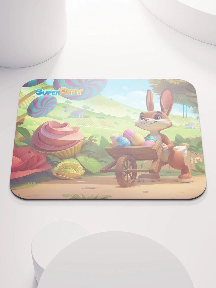 Happy Easter Wagon Mouse Pad product image (1)