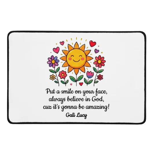 Put a Smile Desk Mat - Style 1 product image (2)