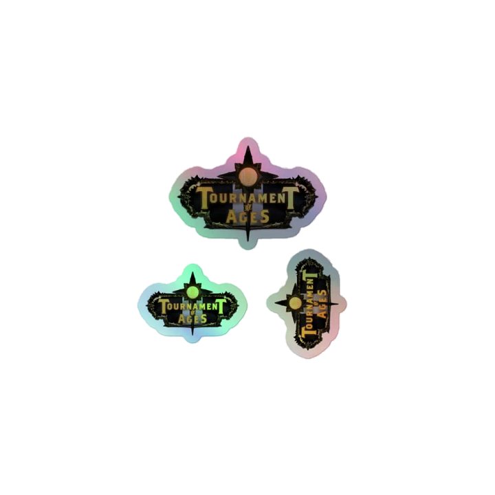 Tournament of Ages - Full Logo - Holo Sticker Sheet product image (1)