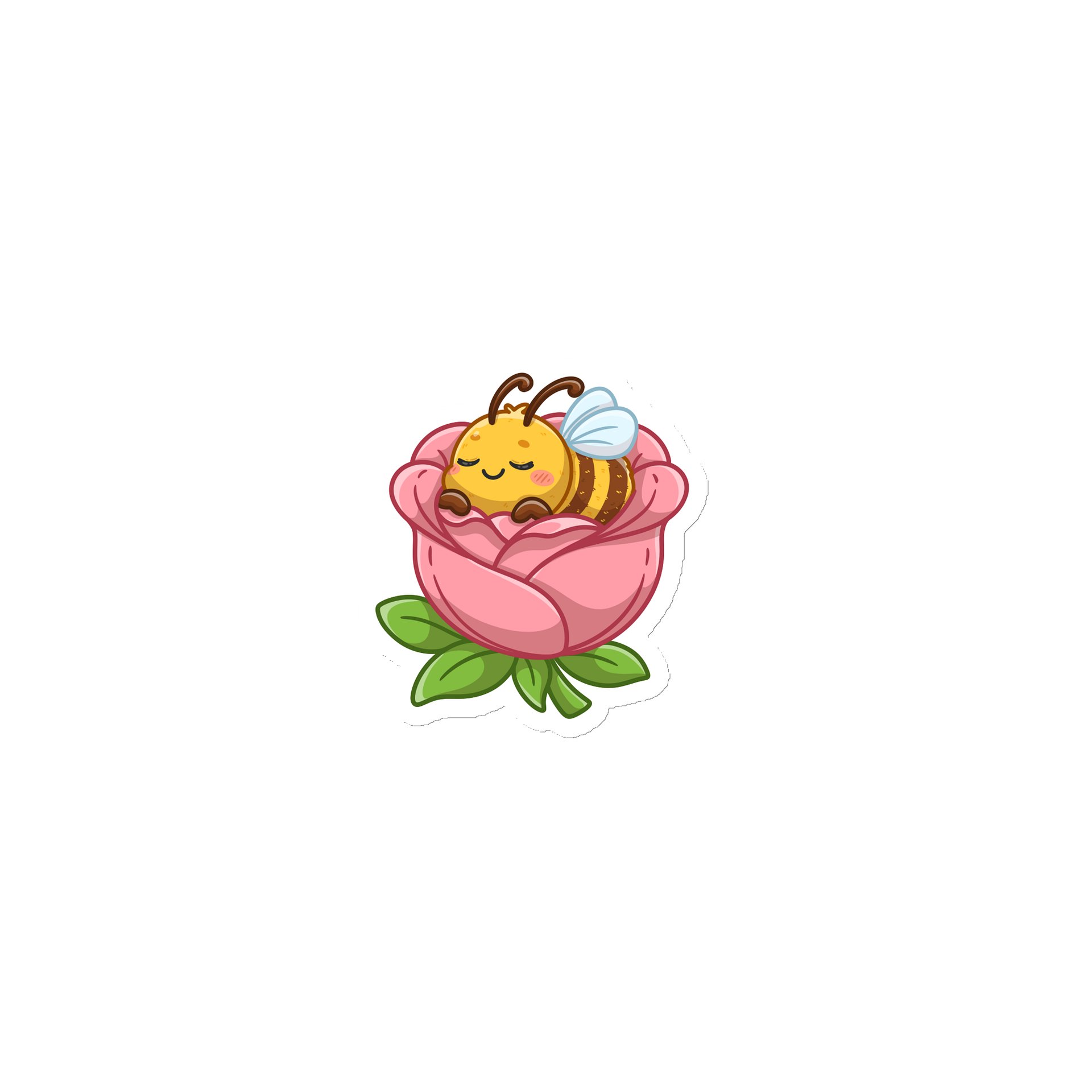 Sleeping Bee Die-Cut Magnets product image (1)