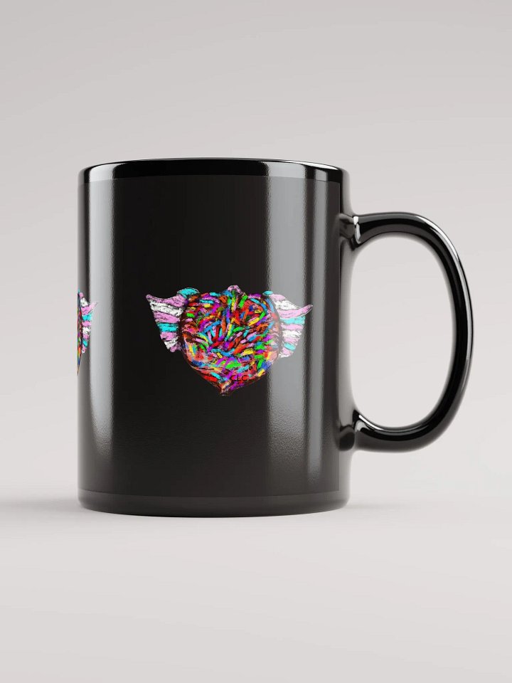 Love Has Wings Mug - Black product image (1)