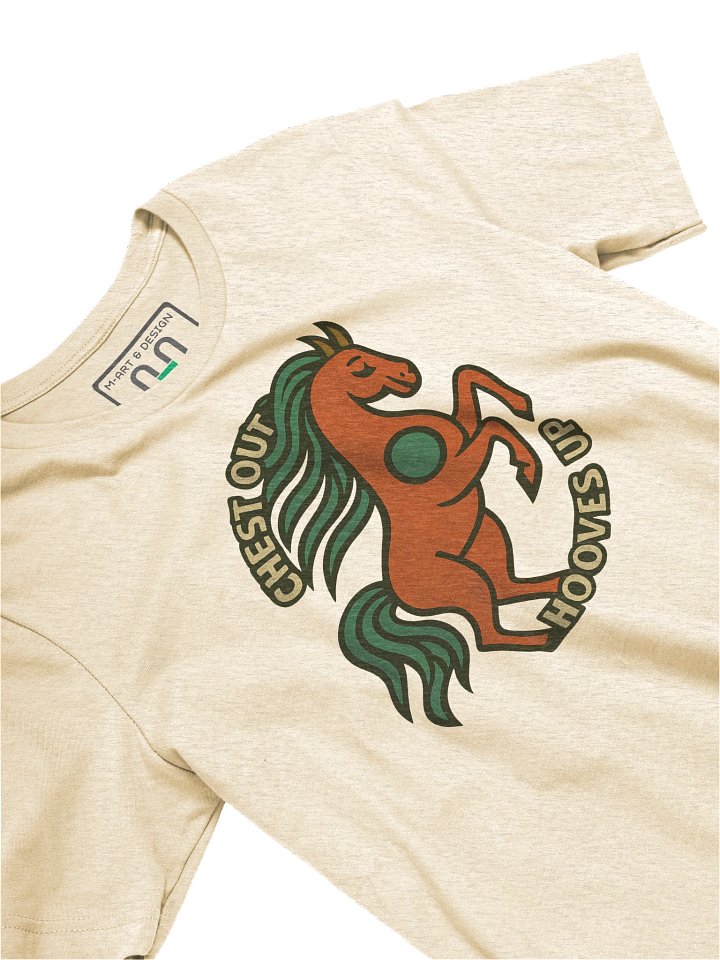 Fiery Spirit Horse – Artistic Graphic Tee by M-Art and Design product image (2)