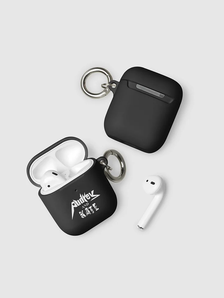 Audrey and Kate Official Square White Logo AirPod Case product image (2)