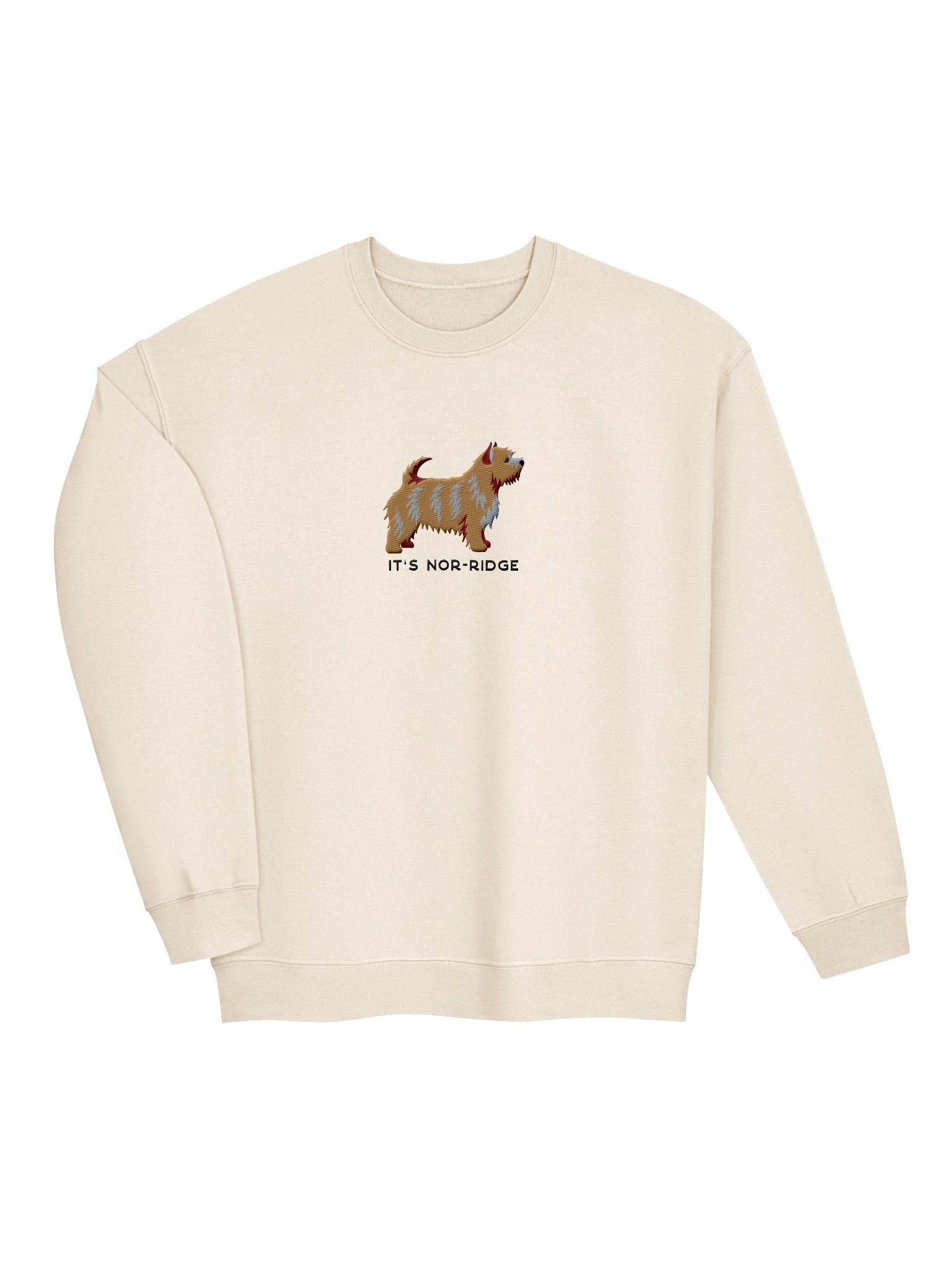 It's Nor-Ridge Sweatshirt (Embroidered) of a Norwich Terrier(Tan) product image (6)