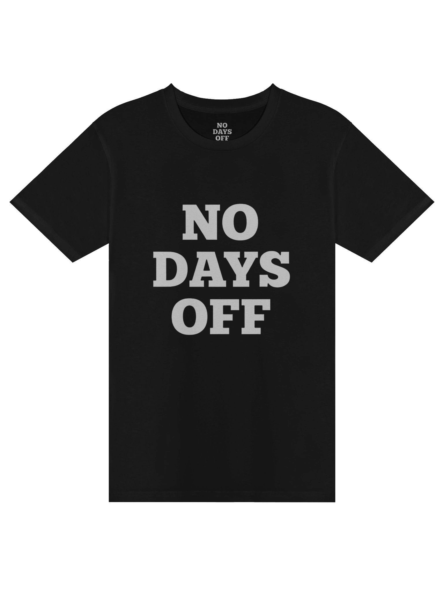 No Days Off Black tee product image (1)