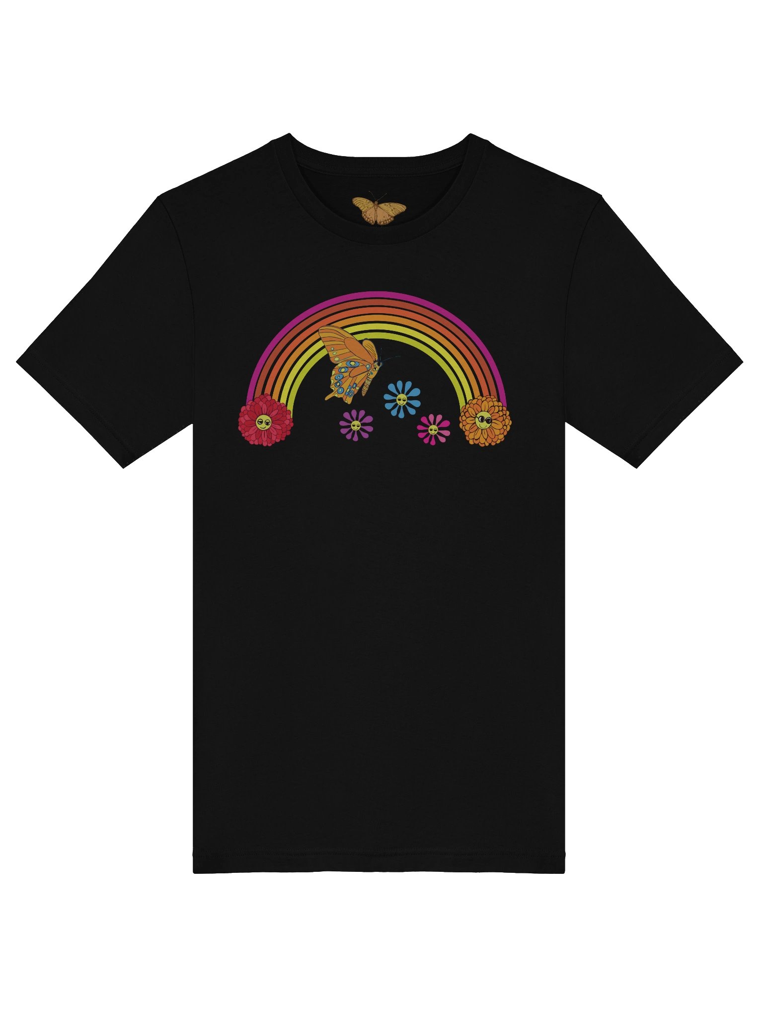 Flower Power Rainbow Unisex T-shirt product image (5)