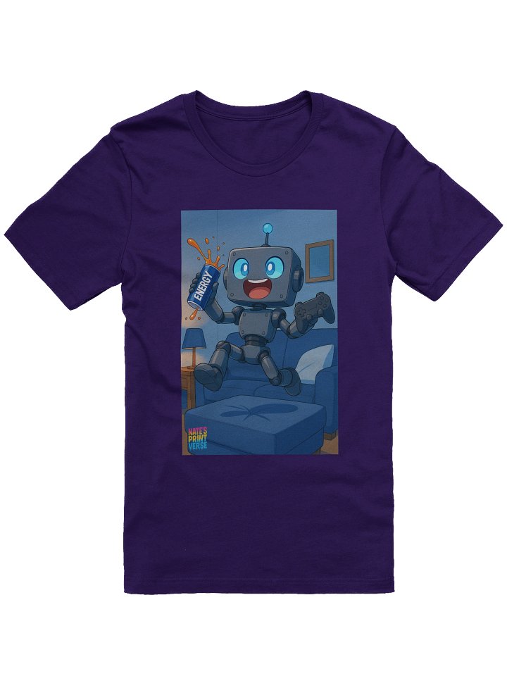 "Game-Fueled Bot" – Gaming Robot T-Shirt product image (7)
