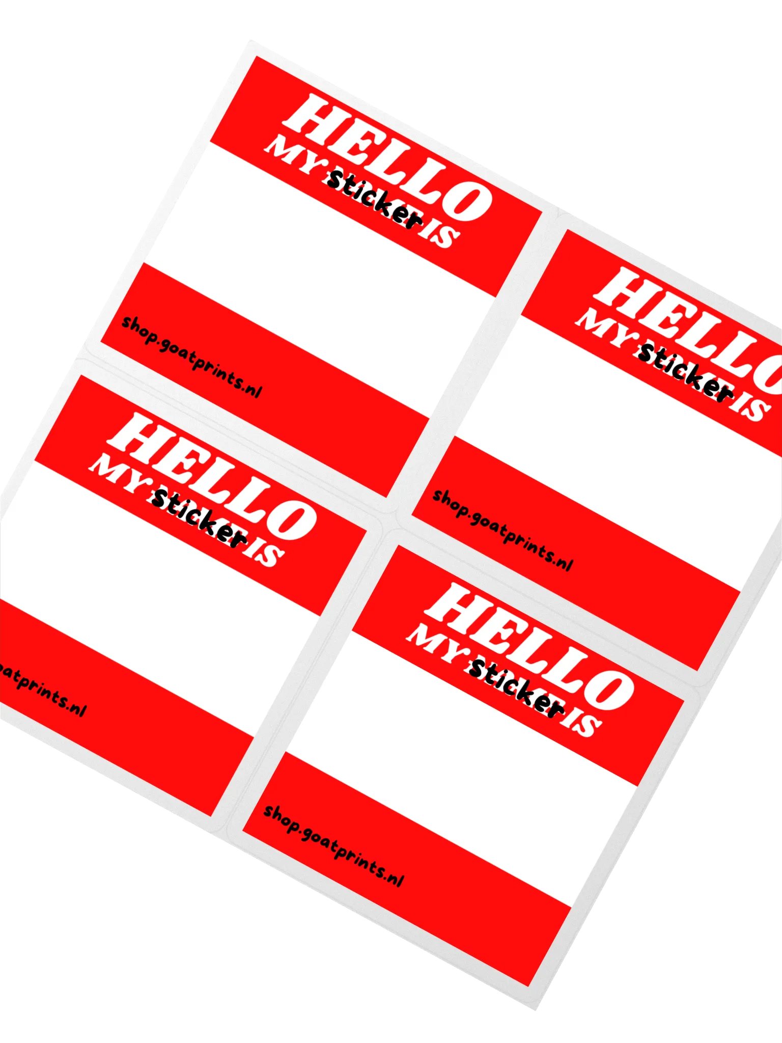 Personalized Hello Name Tag Stickers product image (2)