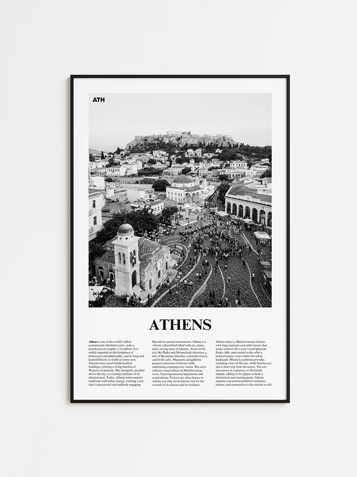 Athens 01 Newspaper Poster | Framed product image (1)