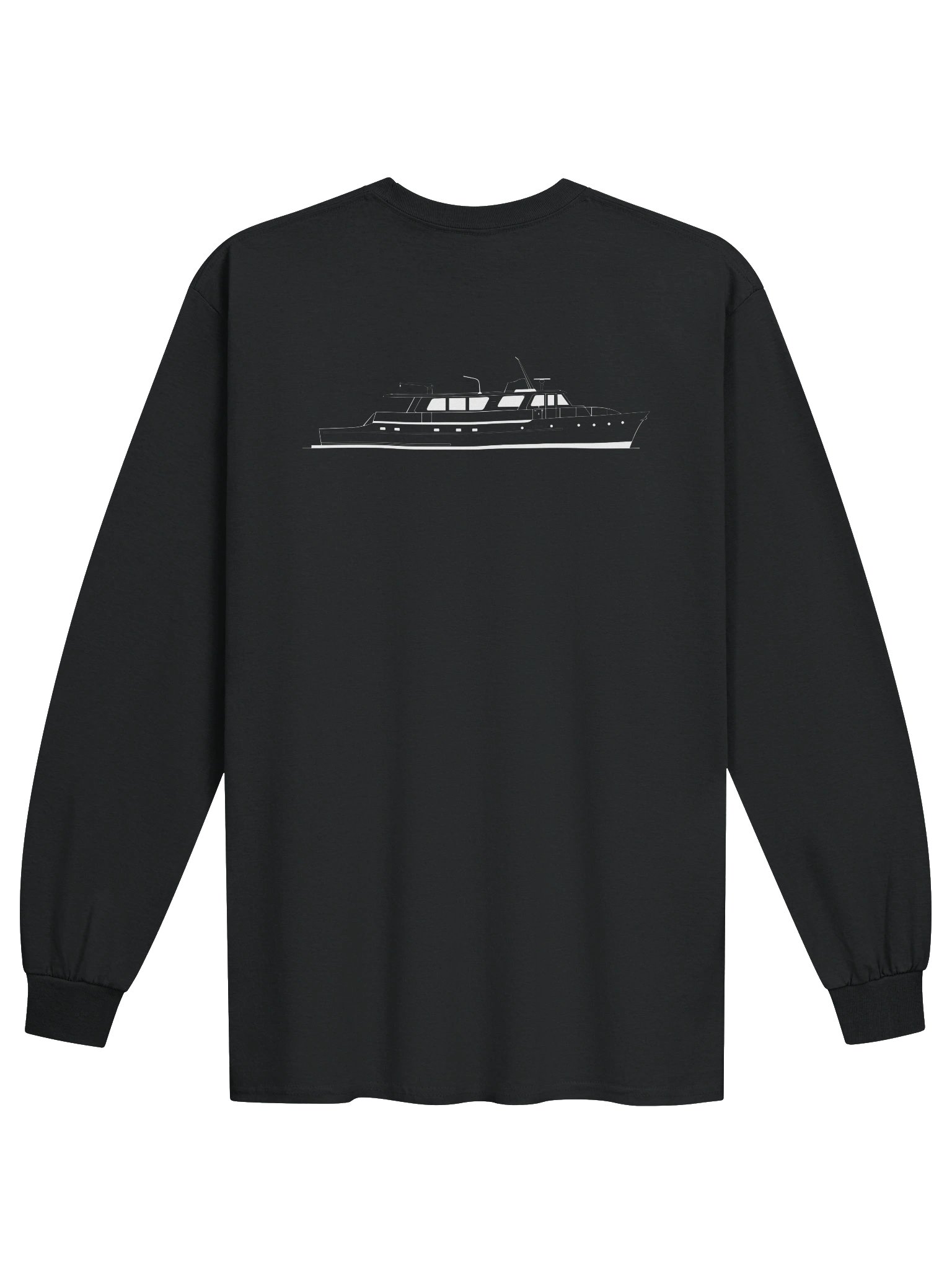 Long Sleeved T-Shirt – Tangaroa Boat Outline product image (6)