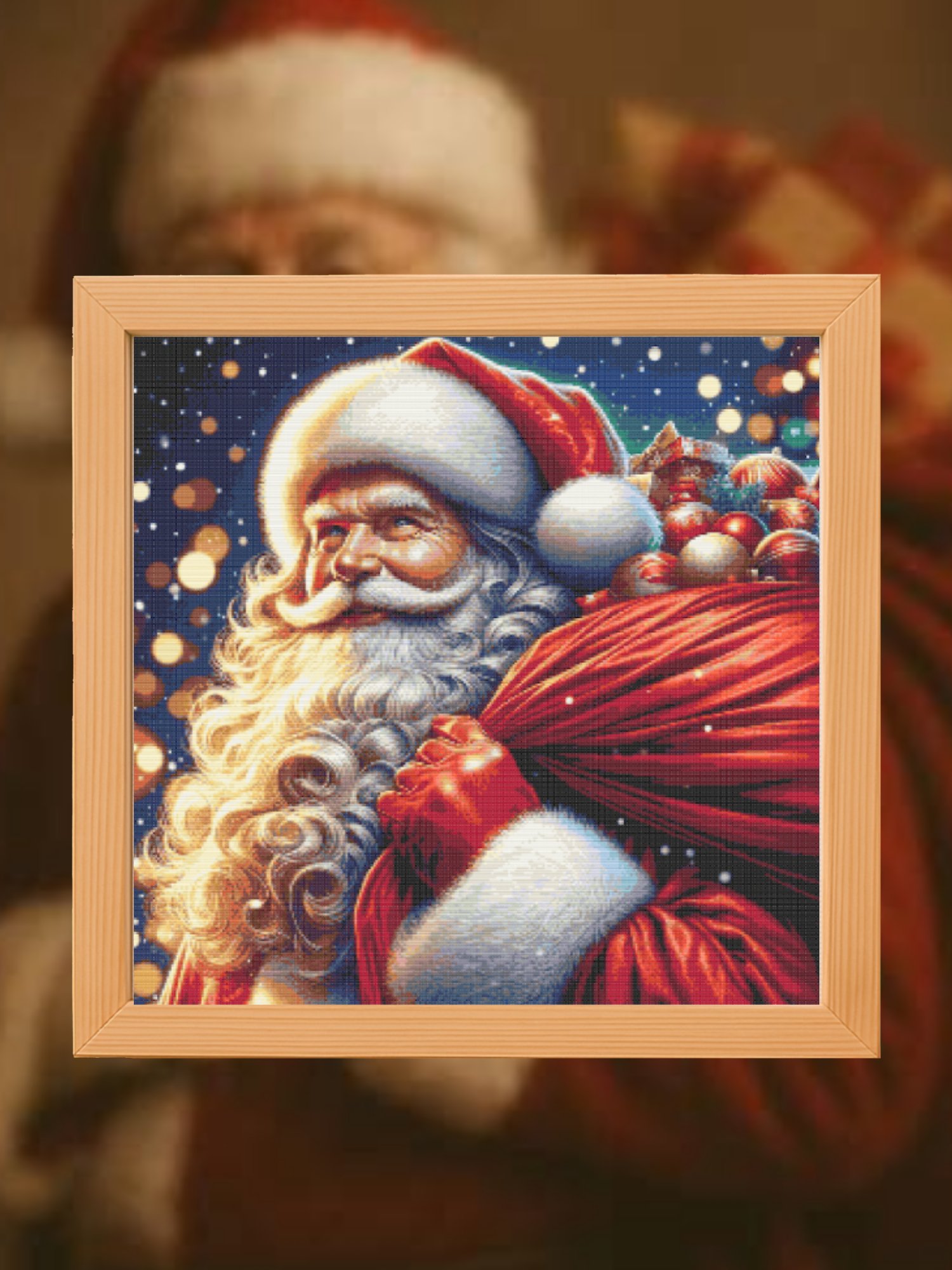 Santa with Presents Cross Stitch Pattern product image (1)