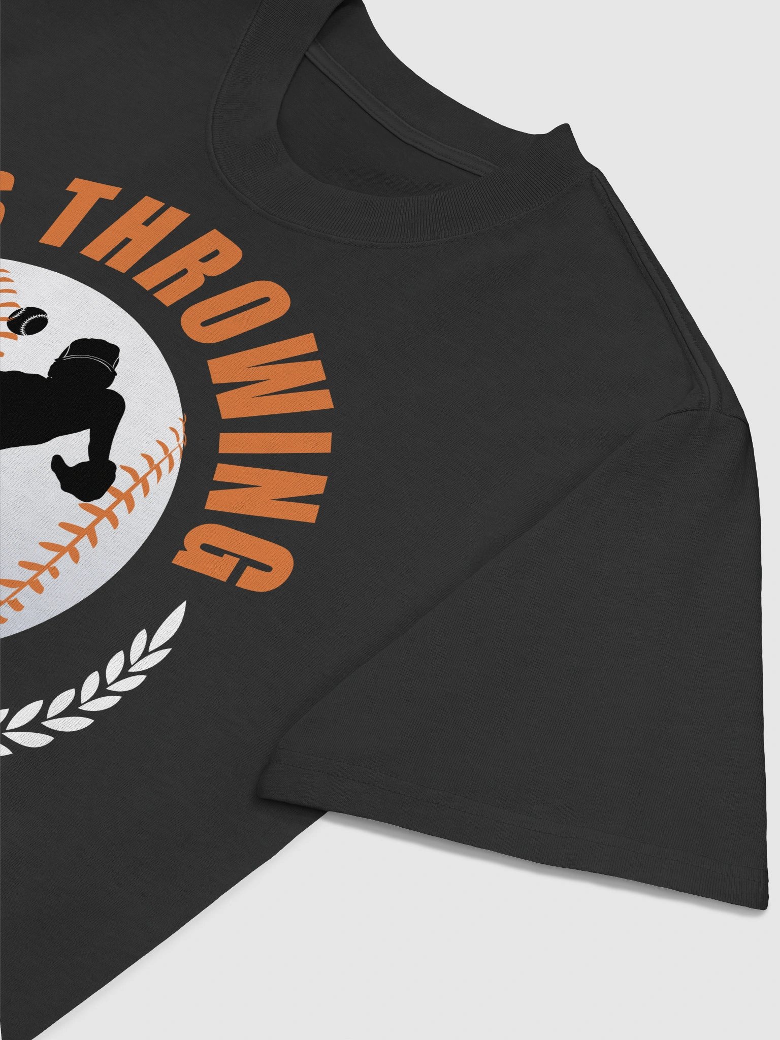 He's Throwing At My Guy Black Tee product image (5)