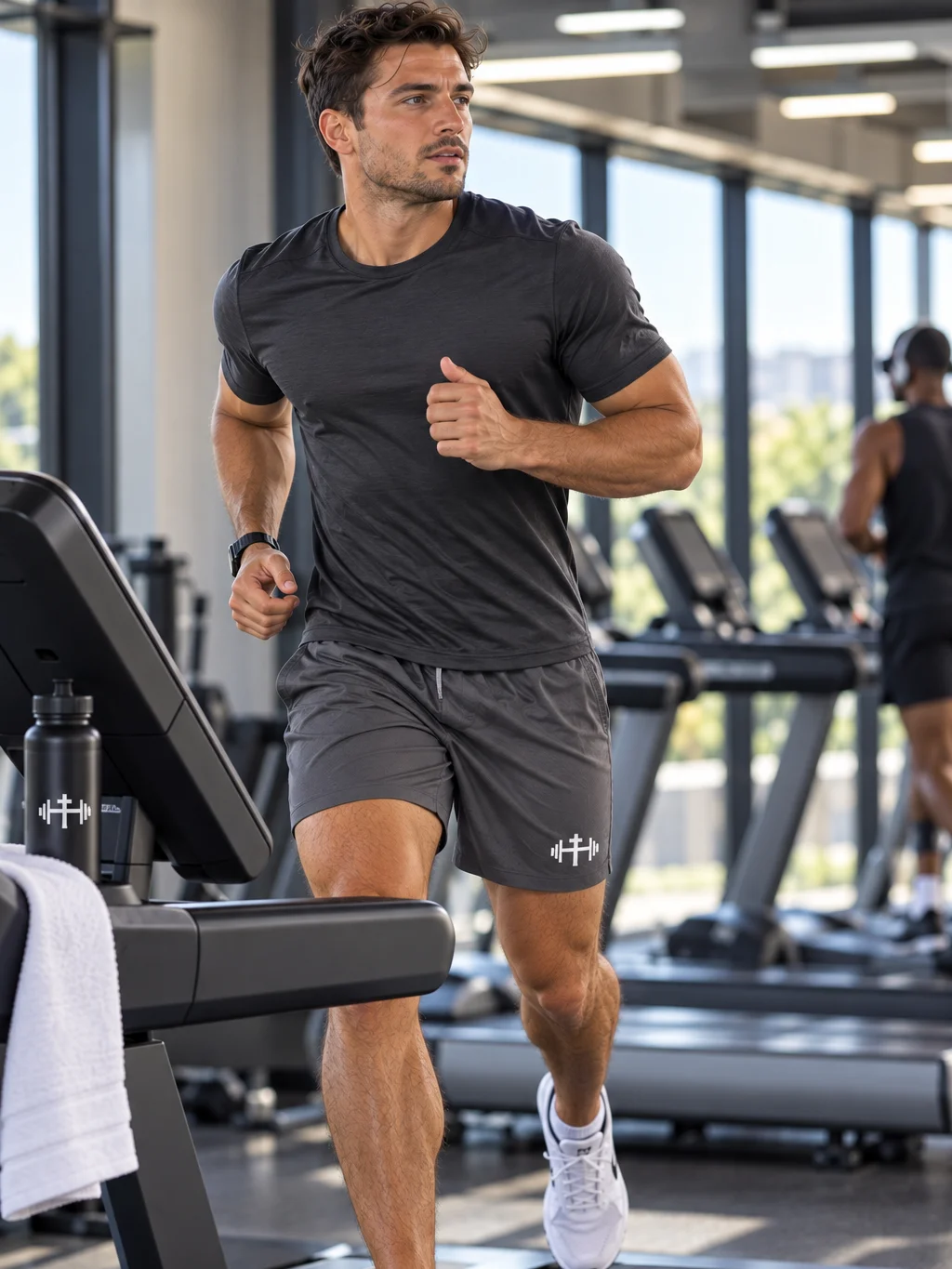 His House Mens Performance Mesh Shorts - Grey by His House