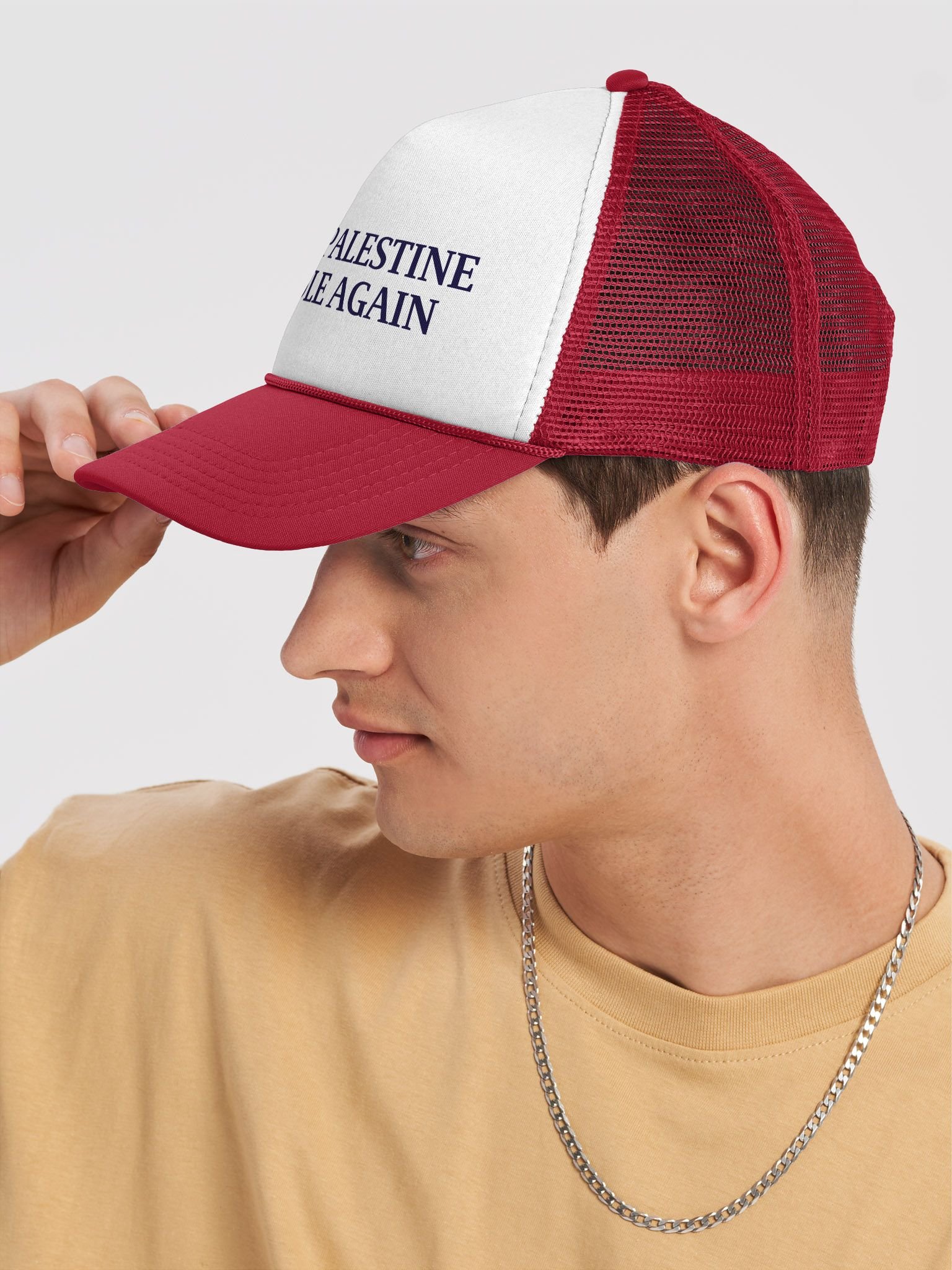 Make Palestine Whole Again Foam Trucker product image (7)