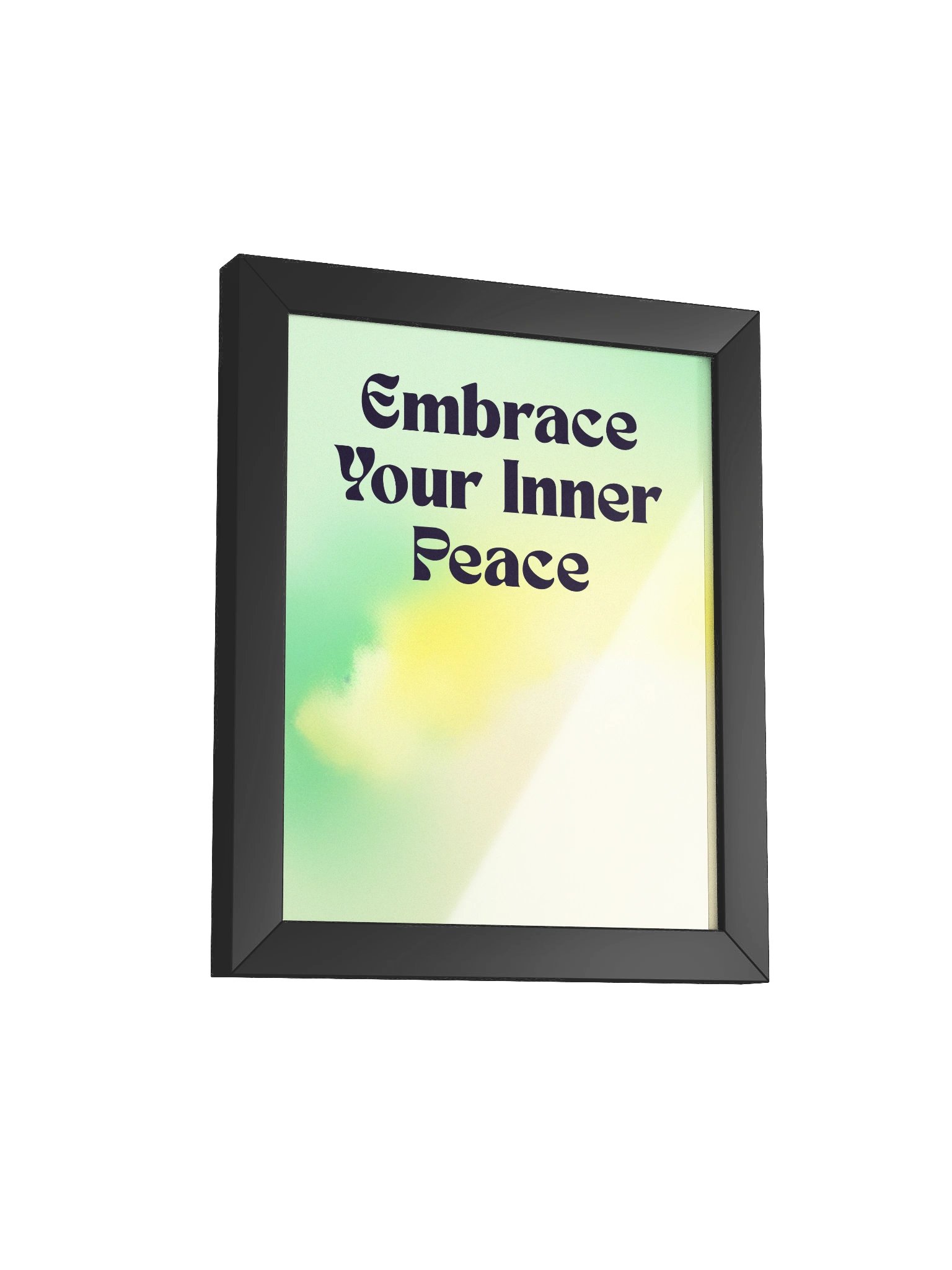 " 🌿 Mint + Yellow + Cream — "Embrace your inner peace" product image (6)