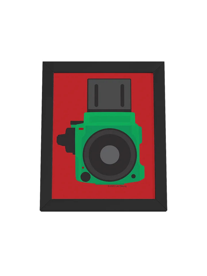 M 645 Green on Red - Framed Poster product image (1)