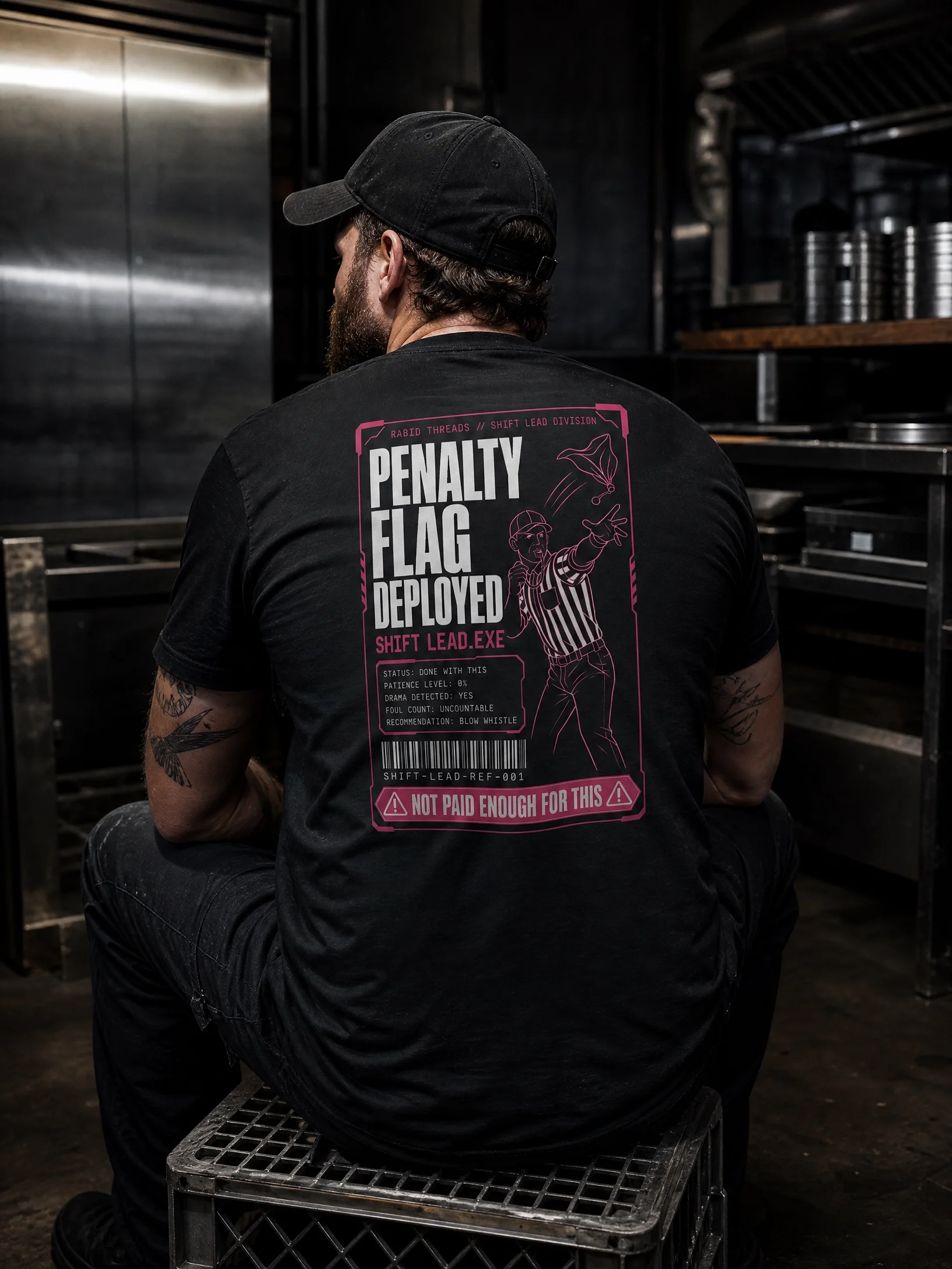 PENALTY FLAG DEPLOYED // SHIFT LEAD DIVISION Heavyweight Tee product image (2)