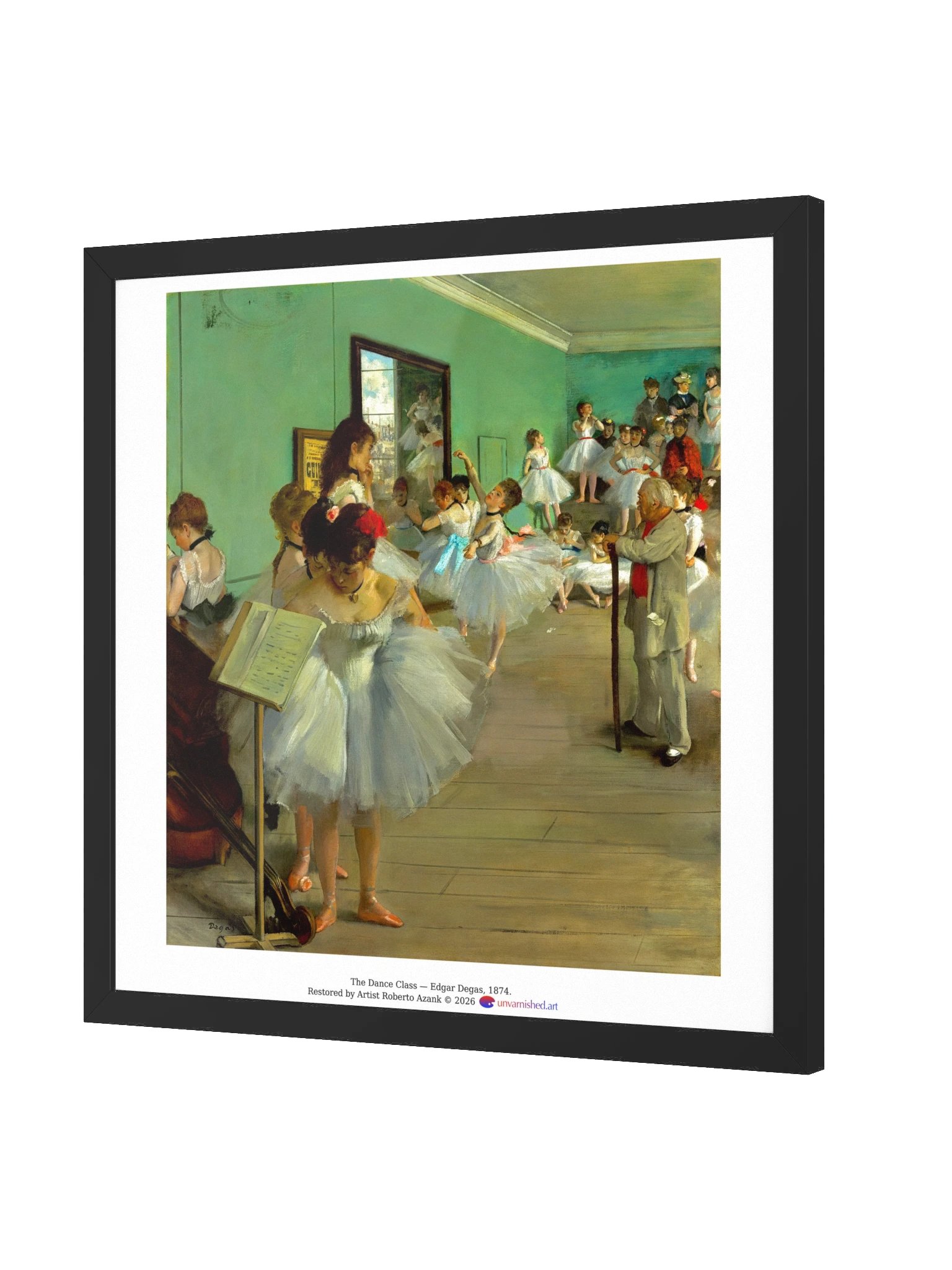 The Dance Class — Square Framed Matte Poster product image (2)
