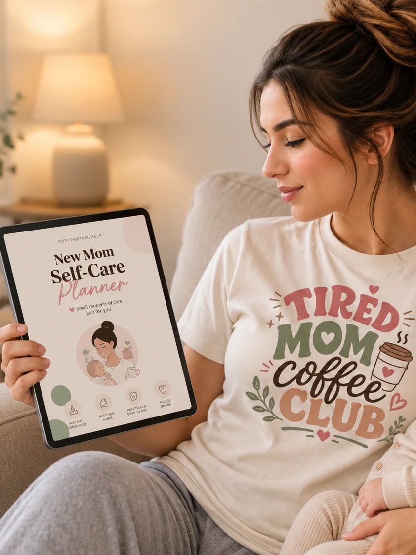 New Mom Self-Care Planner Small Moments of Care, Just for You product image (2)