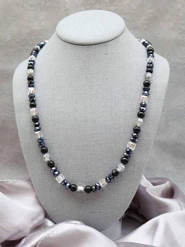 Dark and Light Crystal Necklace product image (1)