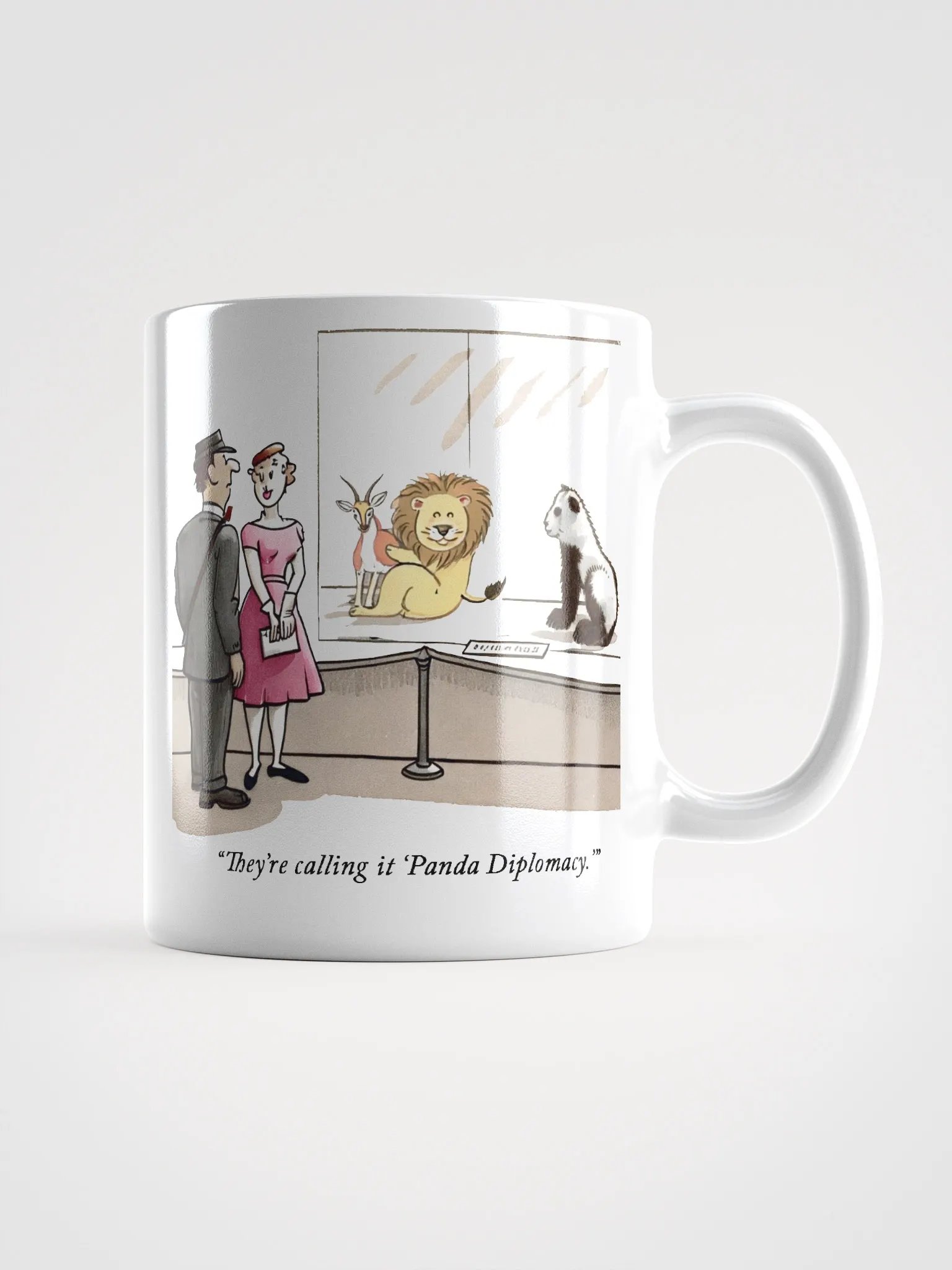 Panda Diplomacy Cartoon Mug product image (1)