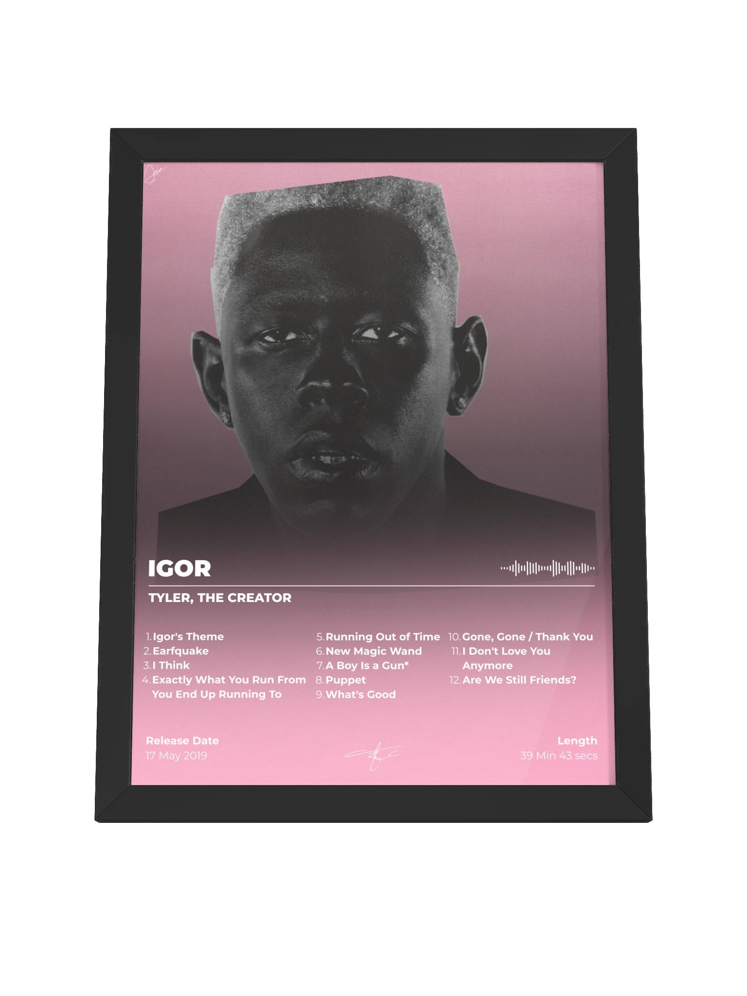 IGOR Pink Gradient Framed Poster product image (8)