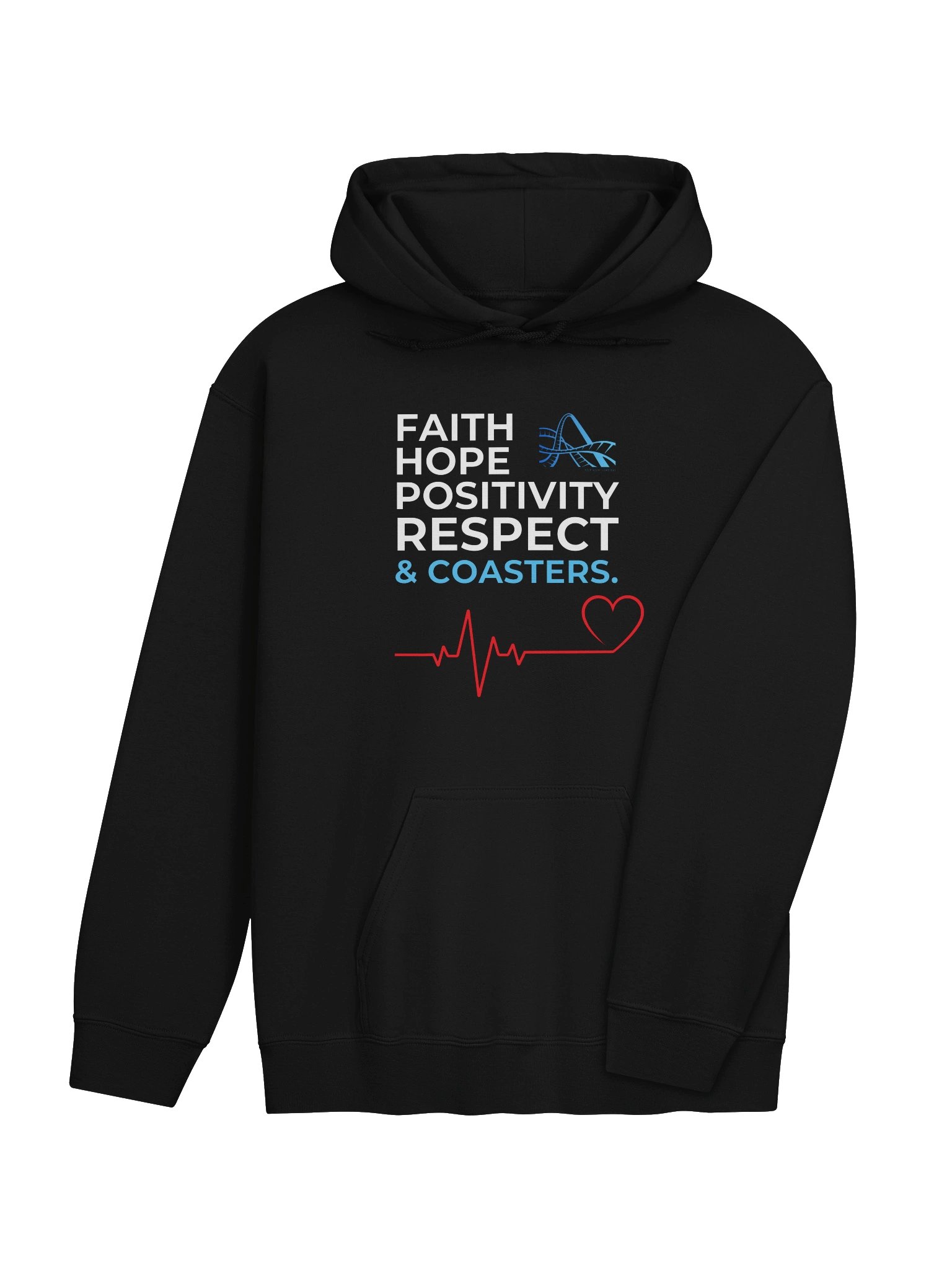 Faith, Hope, Positivity, Respect & Coasters Hoodie product image (4)