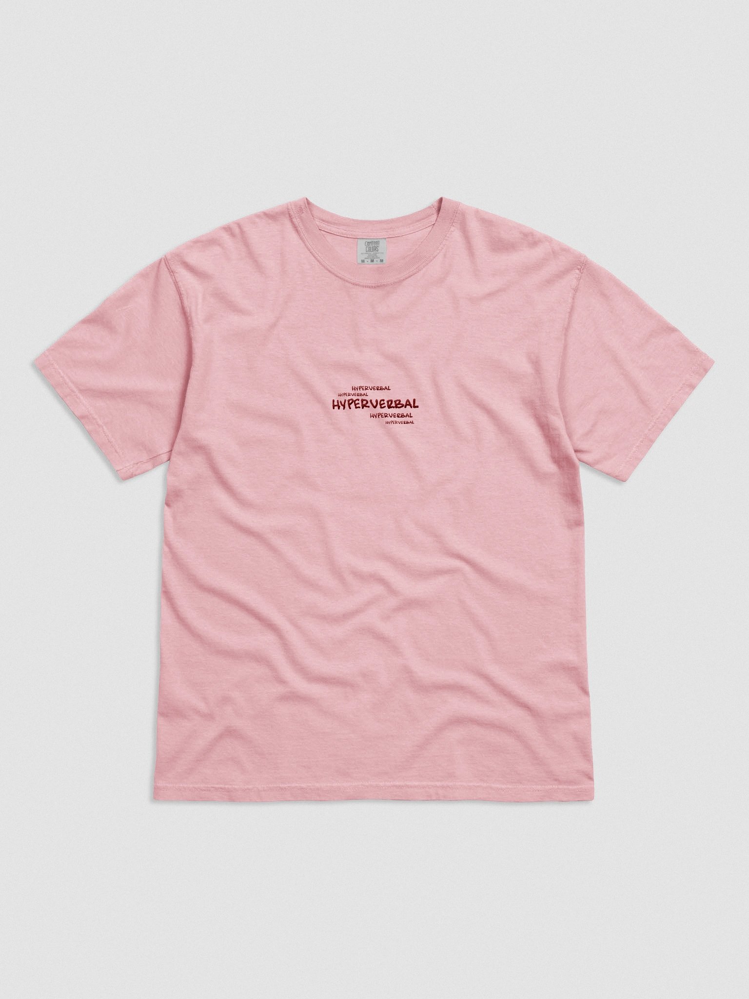 HYPERVERBAL bubble (maroon) garment dyed tee product image (1)