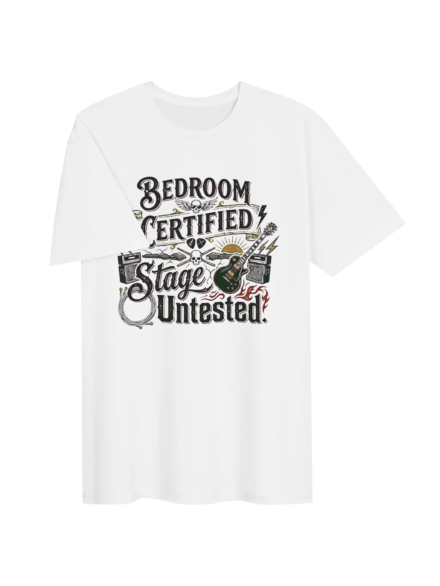 Bedroom Certified - Funny Guitar T-Shirt product image (4)