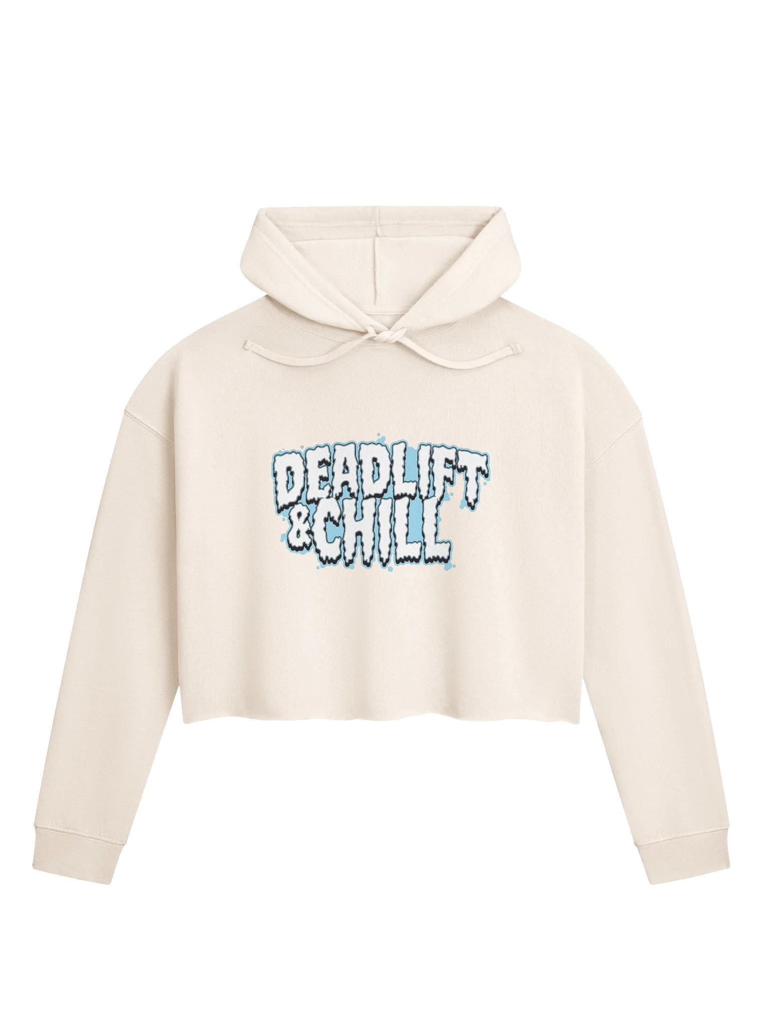 DEADLIFT & CHILL 2 CROPPED HOODIE product image (1)