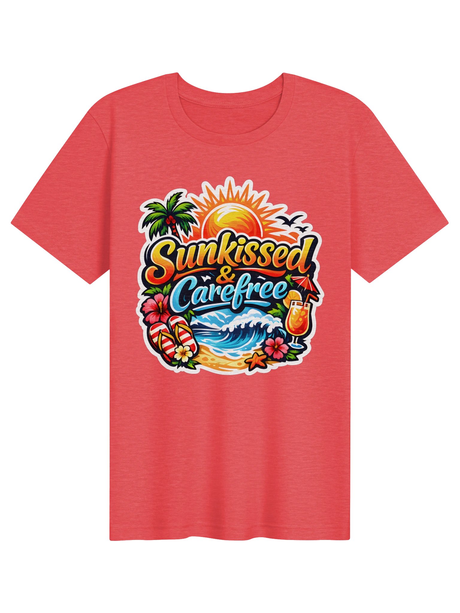 Sunkissed & Carefree Tropical Summer Tee product image (9)