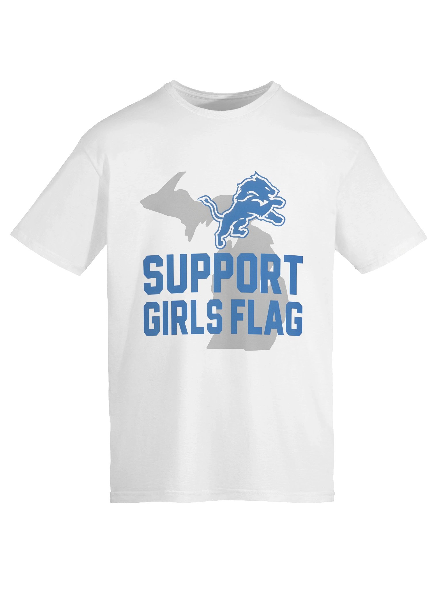 Support Girls Flag Detroit Lions Shirt product image (3)