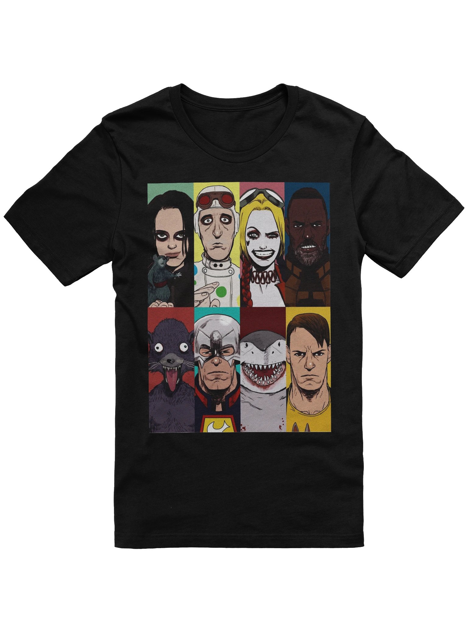 Diverse Characters Grid Tee - Unisex T-Shirt – Premium Printed T-Shirt for Everyday Casual & Streetwear product image (1)