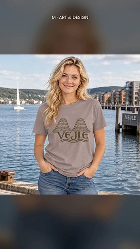 Some places just stay with you. 
Show your love for Vejle, one of Denmark’s most scenic fjord towns, with this premium Bella+...